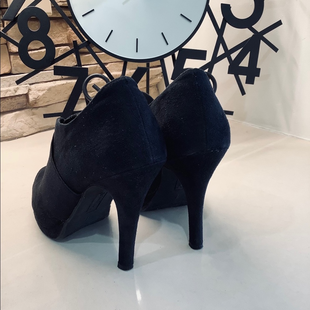 Suede Heeled Booties - Picture 7 of 11